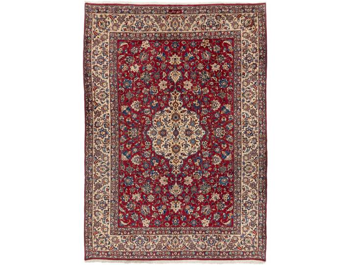 Yazd Teppich 254x355 Handgeknüpft Orientteppich Perserteppich Wolle