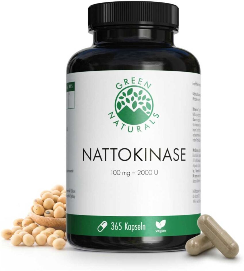 Green Naturals Nattokinase 100 mg Kapseln vegan 365stk