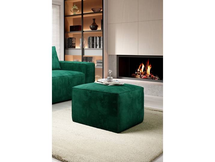 Designer Beistellhocker Solaris - Grün - Luxusbetten24