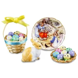 Reutter, Miniaturen, 001.321/6 - Osterhase mit Eiern, Miniatur