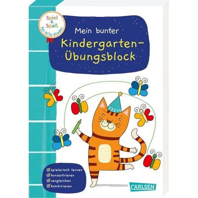 Spiel+Spaß für KiTa-Kinder: Mein bunter Kindergarten-Übungsblock, Taschenbuch von Anna Himmel, Carlsen, 978-3-551-18972-1