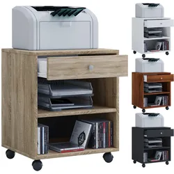 VCM Rollcontainer   Beistellcontainer mit zwei offenen Fächern   Maße ca. H. 54 x B. 45 x T. 38 cm   Bürocontainer - Salda