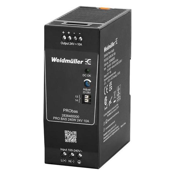 Weidmüller DIN-Schienennetzgerät PRO BAS, 240 W, 24 V (2838460000)