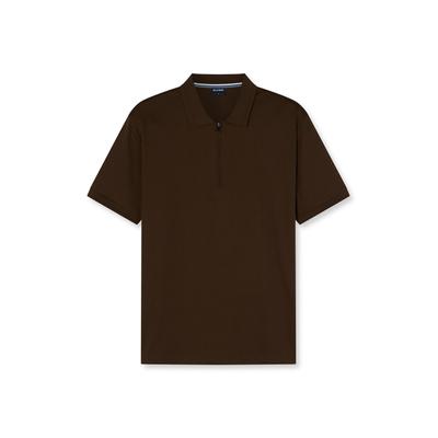 Poloshirt OLYMP "OLYMP Casual Wirk, Polo", Herren, Gr. XL, braun, 100% Baumwolle, Shirts