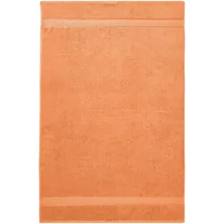 BettwarenShop Handtuch Serie Essential Badetuch 100x150 cm | pfirsich - orange