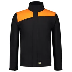 Softshelljacke Bicolor "402021" Workwear - 6XL - black/orange