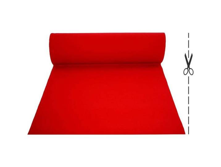 Rouleau de tapis rouge 10 x 1 m 650 g/m2 pour Noël et cinéma