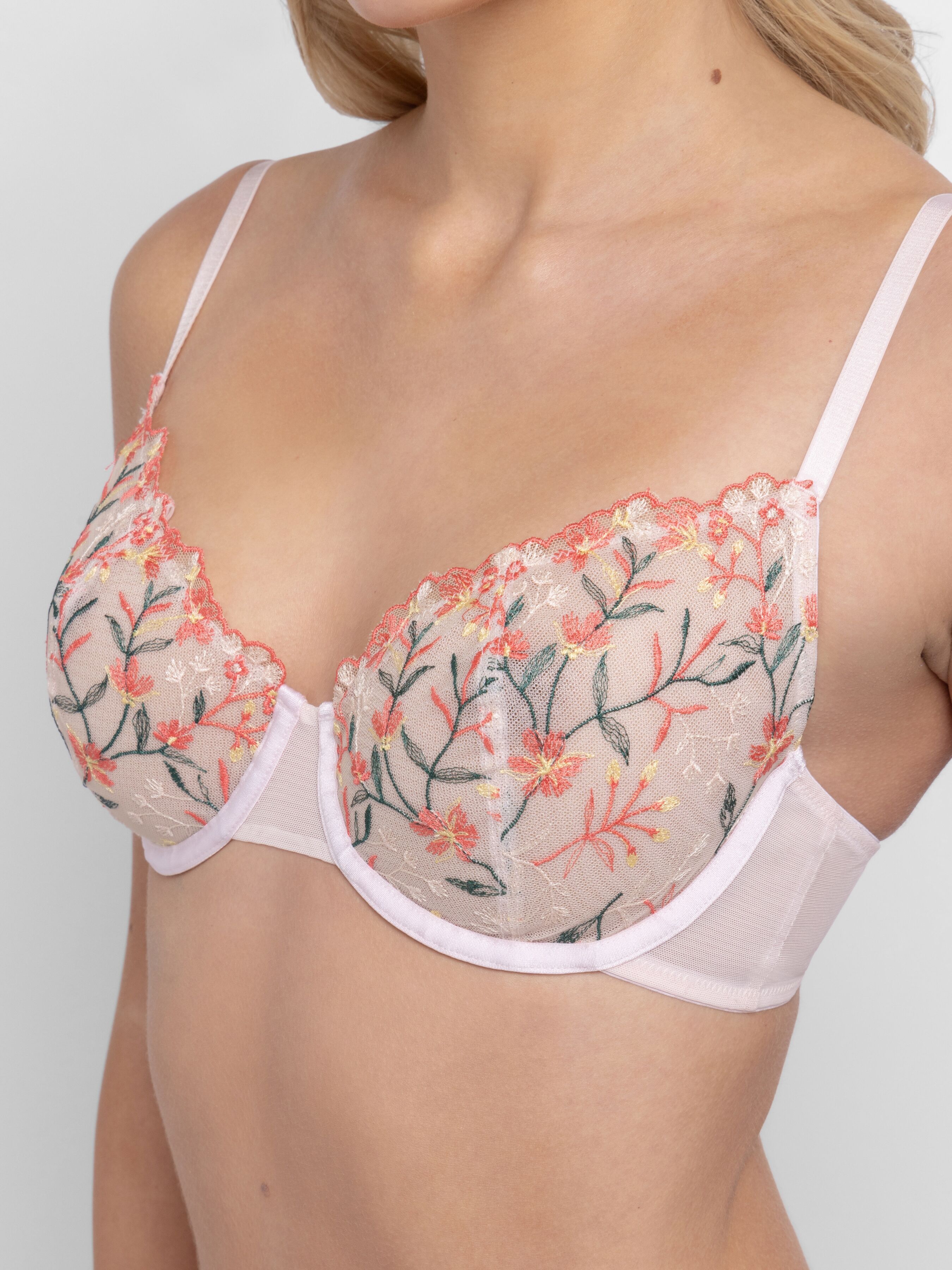 Bügel-BH DORINA "Ivanka", Damen, Gr. 70, Cup D, rosa (pink), Obermaterial: 71% Polyester, 26% Polyamid, 3% Elasthan, BHs Bügel-BH