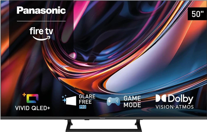 Panasonic TV-50W80CEZS, QLED-Fernseher 126 cm (50 Zoll), schwarz, UltraHD/4K, Fire TV, Glare Free Pro