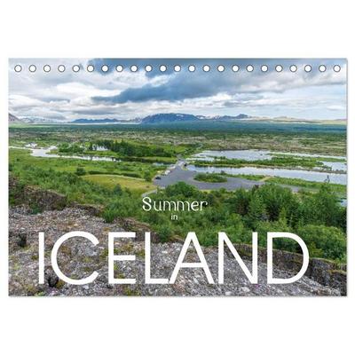 Summer in Iceland (Desk Calendar 2027 DIN A5 landscape), CALVENDO 12 Month DeskCalendar