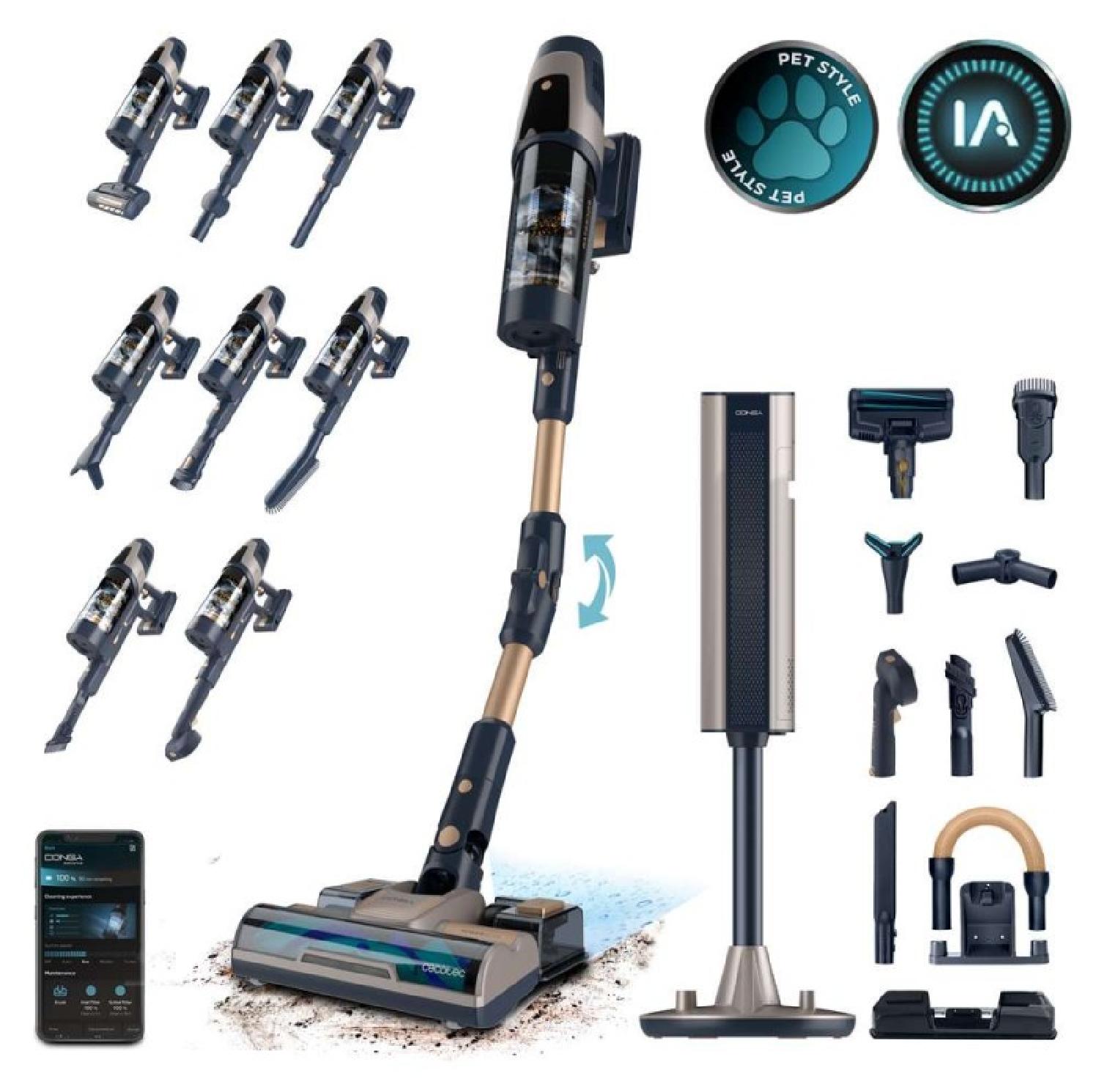 Kabelloser Staubsauger Cecotec Conga Rockstar 11500 Odyssey Station Verbunden KI