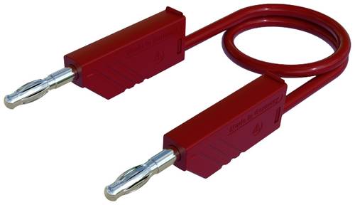 Hirschmann Test & Measurement MLN 25/2,5 RT Messleitung Lamellenstecker 4mm Lamellenstecker 4mm 25.00cm Rot 1St.