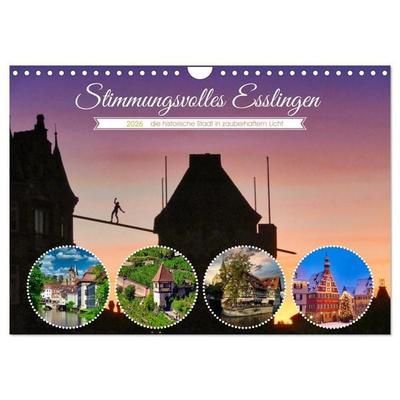 Stimmungsvolles Esslingen (Wandkalender 2026 DIN A4 quer), CALVENDO Monatskalender