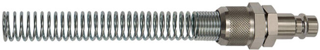 Riegler Nipple, DN 7,2 - DN 7,8, acier, pour tuyau 8x6, avec protection anti-flexion (244.591)