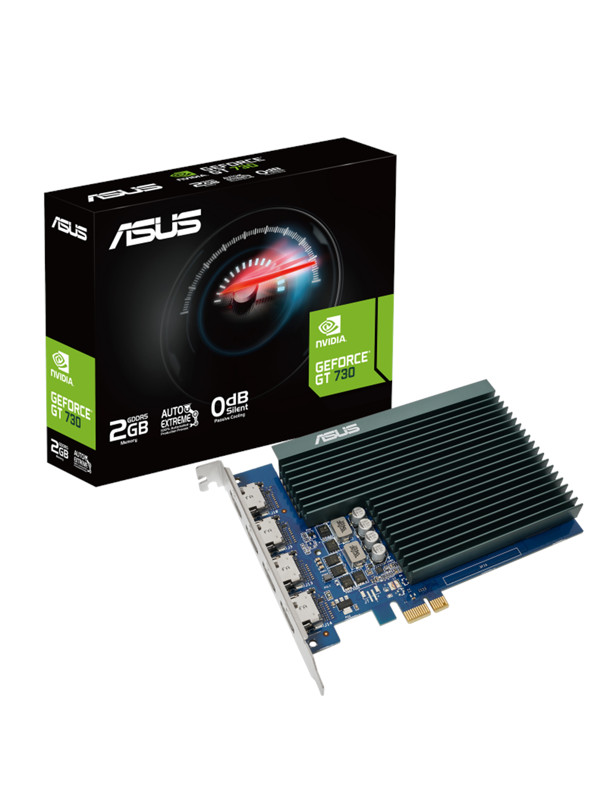 ASUS GeForce GT 730 Silent - 2GB GDDR5 RAM - Grafikkarte