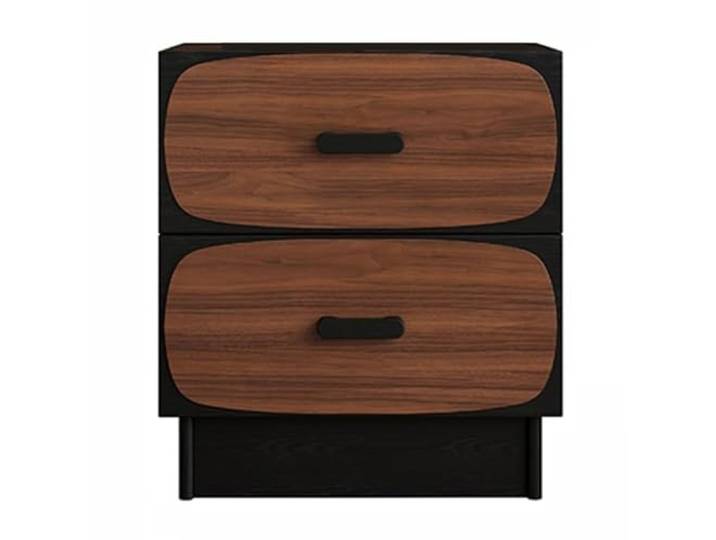 Nachttisch, großer Nachttisch mit 2 Schubladen, Ende mit Aufbewahrung, Mid Century Nachttisch for Schlafzimmer, Wohnzimmer(Large)