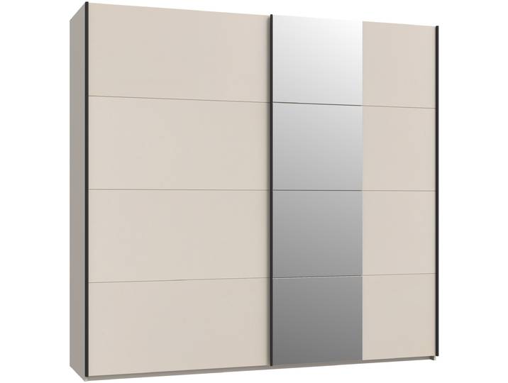 Schwebetürenschrank FORTE Ingalil , beige (kashmir beige), B:220,1cm H:210,5cm T:61,2cm, Holzwerkstoff, Schränke, Schwebetürenschrank, Höhe 2,10 mtr., stehende Montage