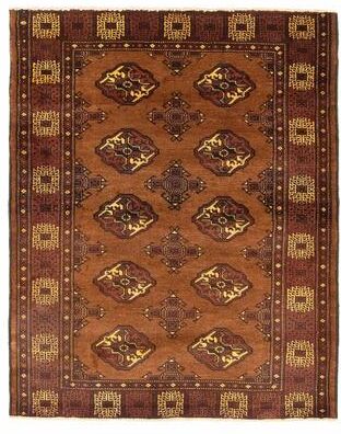 ECARPETGALLERY Hand-knotted Teimani Brown Wool Rug - 3'5 x 4'3