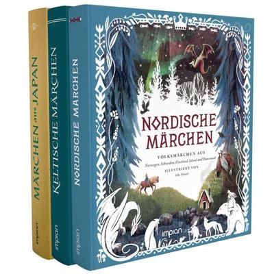 Nordische, Keltische und Japanische Märchen im Paket, Gebundene Ausgabe von , Impian, 978-3-96269-170-7