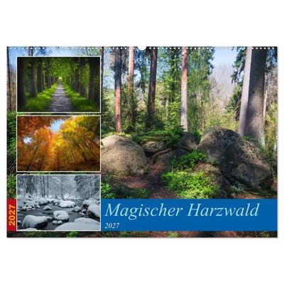Magischer Harzwald (Wandkalender 2027 DIN A2 quer), CALVENDO Monatskalender