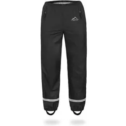 NORMANI OUTDOOR SPORTS Kinder Regenhose York, Größe 104 in Schwarz Schwarz