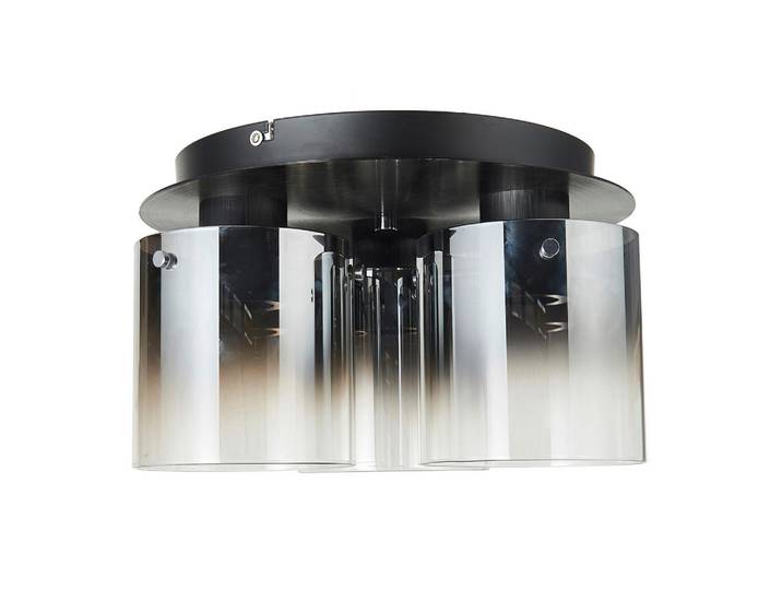 Dieter Knoll Deckenleuchte Alesund, Schwarz, Metall, Glas, 21.5 cm, Lampen & Leuchten, Innenbeleuchtung, Deckenleuchten, Deckenleuchten