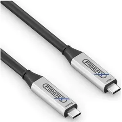 Purelink FiberX USB-Kabel FX-I605 C-C, 12 m, Kabeltyp: Daten- und (12 m, USB 3.2 Gen 1, 60 W), USB Kabel