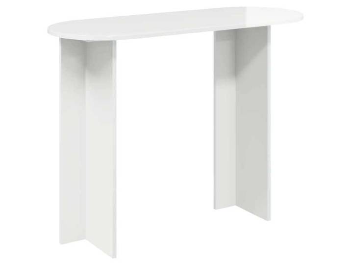 Meuble - Tables d'appoint - Blanc - Table console Blanc brillant 100x39 5x75 cm_5923