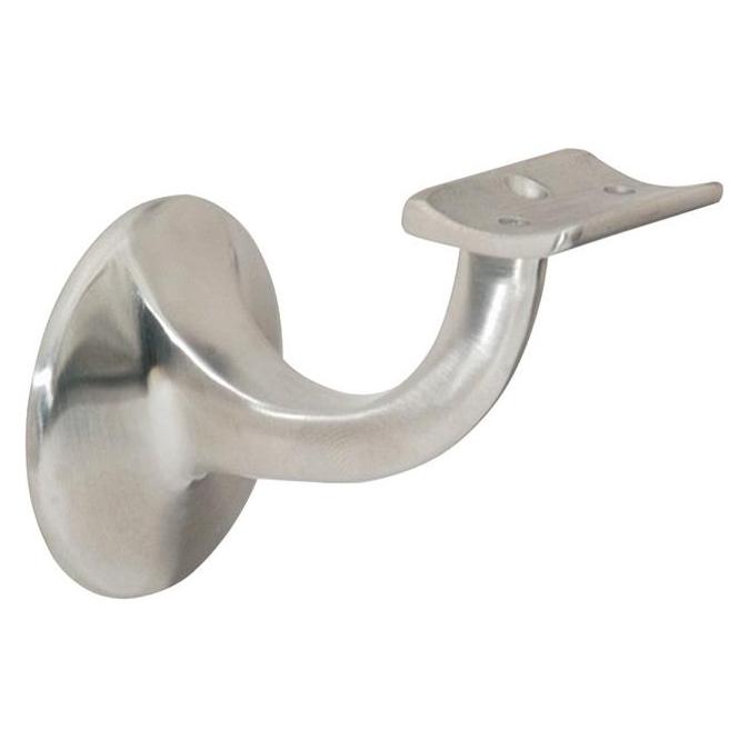 Deni Handlaufträger Edelstahl matt Durchmesser Wandplatte 55 mm gewölbte Auflage (Edelstahl) (5230 0000 83)