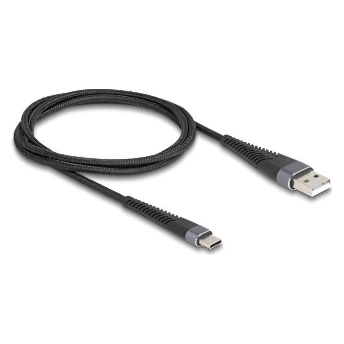 Delock USB 2.0 Kabel USB Typ-A Stecker zu USB Type-C Stecker (1 m, USB 2.0, 60 W) (81121)