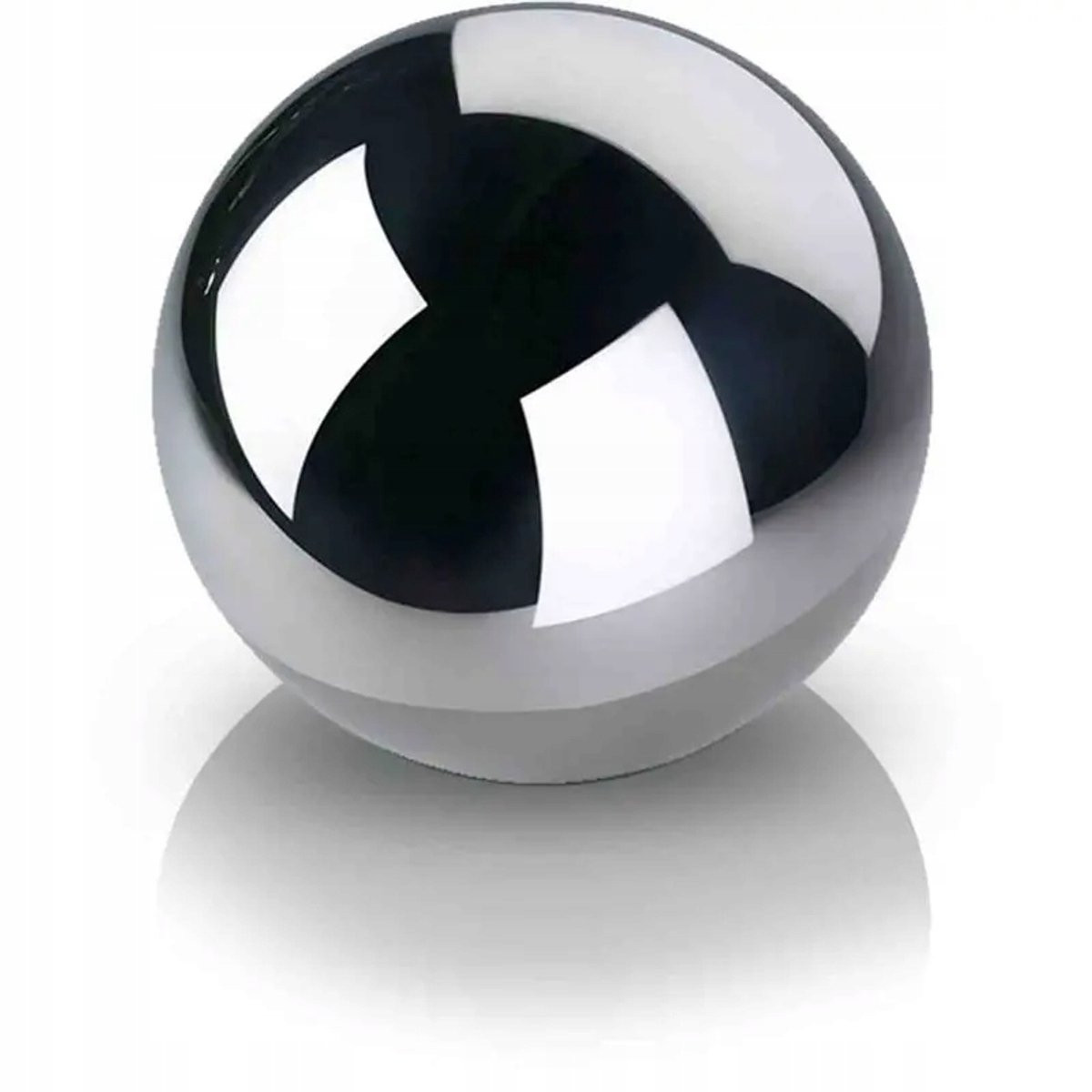 Metalen Zilveren Spiegelende Decoratieve Bal - Diameter: 10 cm