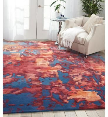 Nourison Hand-tufted Prismatic Modern Abstract Area Rug