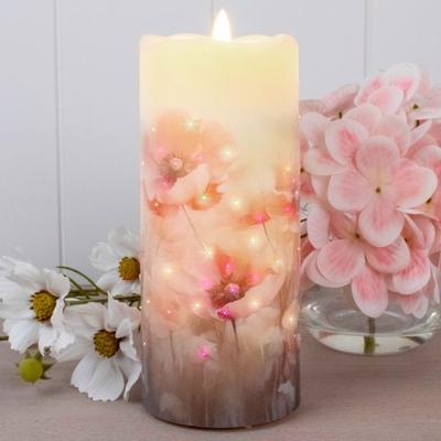 Glow Decor Poppy Dreams LED Candle Ivory , Ivory