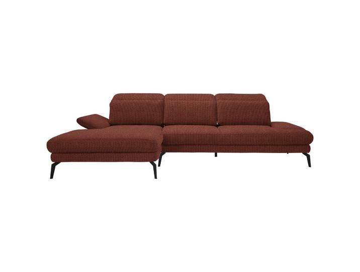 Stylife Ecksofa, Rostfarben, Metall, Ottomane links, L-Form, 289x180 cm, Stoffauswahl, seitenverkehrt erhältlich, Hocker erhältlich, Rücken echt, Wohnzimmer, Sofas & Couches, Wohnlandschaften, Ecksofas