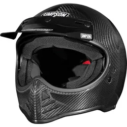Simpson M52 Solid Carbon, Motocrosshelm - Carbon/Schwarz - L