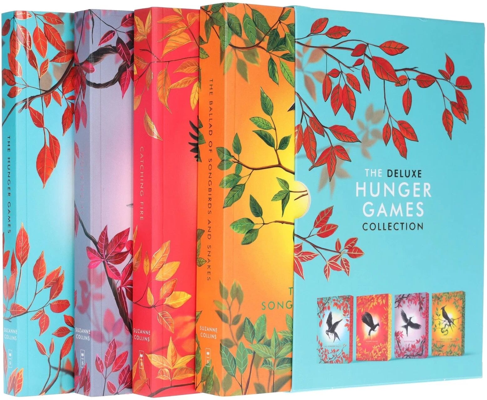Scholastic The Deluxe Hunger Games Collection 4 Books Set   Patterned-Edge Editions of the Global Bestseller by Suzanne Collins