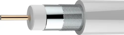 Axing SKB 88-03 Koaxialkabel Außen-Durchmesser: 6.80mm 75Ω 85 dB Weiß Meterware
