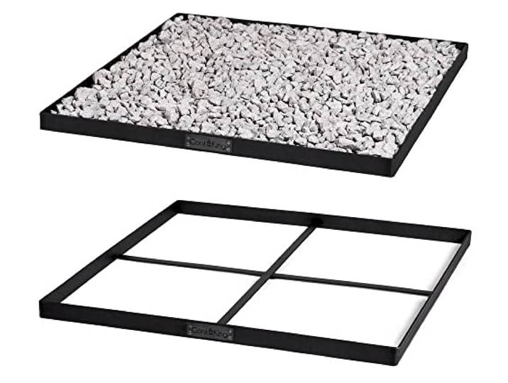 Grill, vierkant, voor decoratieve stenen, 80 x 80 cm