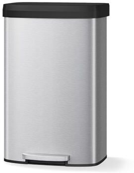 YUN Stainless Steel Recycling Bin, Soft Close Lid, Liner Rim, Rear Handle for Kitchen & Office