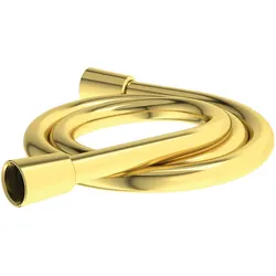 Ideal Standard Armaturen-Paket Idealrain Brushed Gold, Wandanschluss, Kopfbrause, Stabhandbrause, Wandanschlussbogen Unterputz