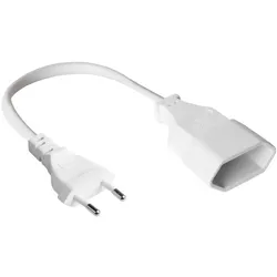 Alcasa P0300-W005 Stromkabel Weiß 0,5 m Netzstecker Typ C