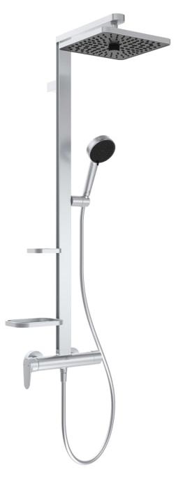 IDEAL STANDARD BE204SI Duschsystem CeraflowAlu+ m.Brausearm.