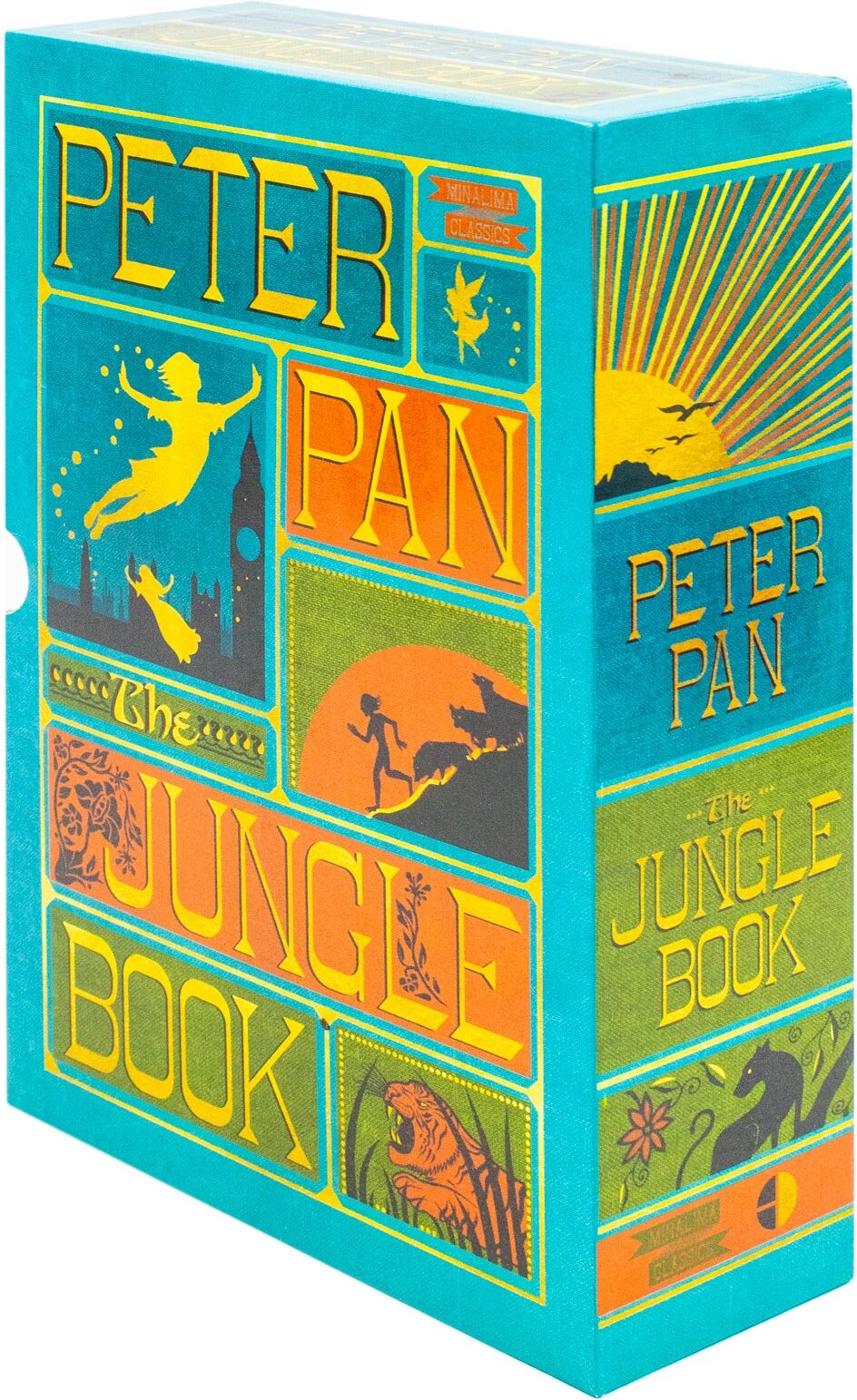 Harper Design Peter Pan and The Jungle Book - Minalima Edition 2 Books Collection Set   Illustrated with Interactive Elements
