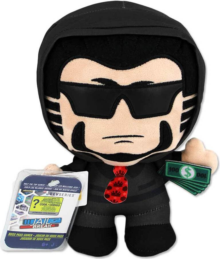 Bemiro Jailbreak Boss Pass Gamer knuffel - 20 cm
