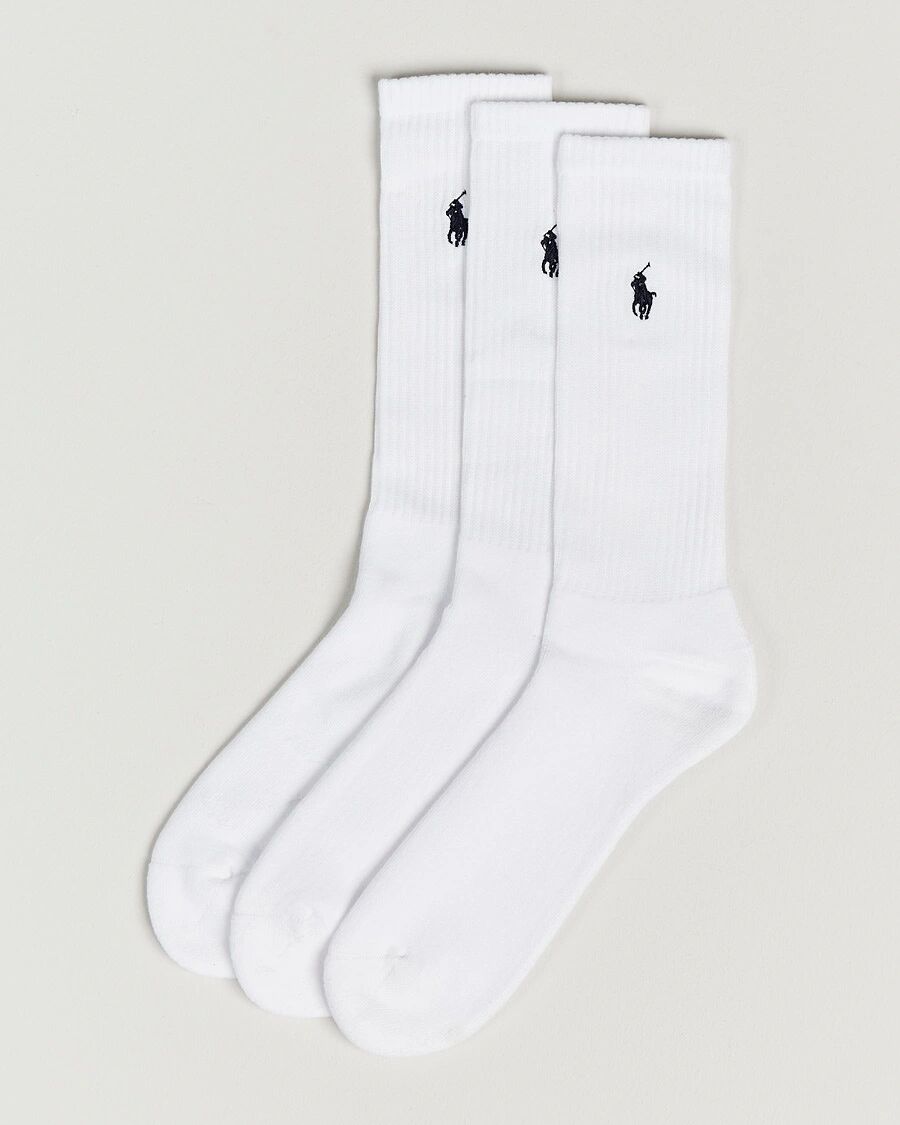 Polo Ralph Lauren 3-Pack Crew Sock White