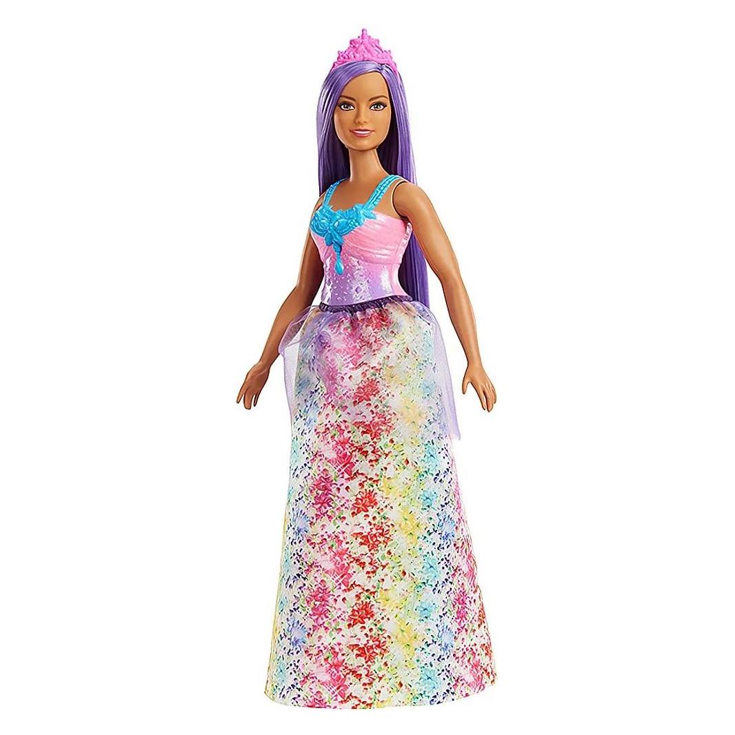 Barbie Dreamtopia Prinzessinnen-Puppe (kurvig, brünettes Haar), ab 3 Jahren (HGR17)