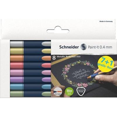 Schneider Metallic Rollerball Paint-It 050, 0.4mm, 8er Set