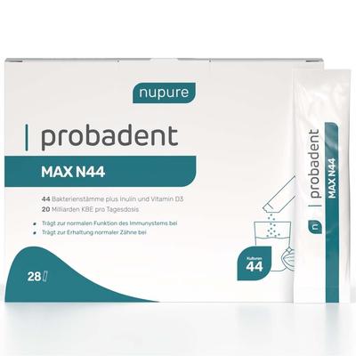 Nupure probadent MAX N44 und Vitamin D3 Plv.Beutel 28 St Beutel