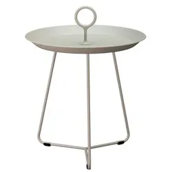 HOUE Beistelltisch Eyelet Ø 45 cm Stahl Beige