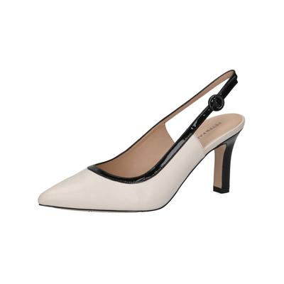 High-Heel-Pumps PETER KAISER "Peter Kaiser Pumps Leder", Damen, Gr. 35,5, Leder, beige, schwarz, Schuhe